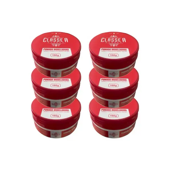 KIT 6 PASTA MODELADORA INCOLOR CLASSE A 160g 6un