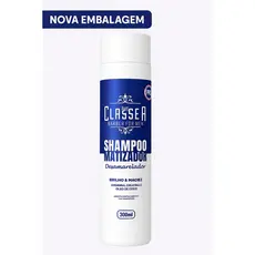 Shampoo Matizador Platinum Classe A 300ml Para Grisalhos E Loiros Desamarelador