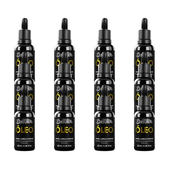 KIT 12x ÓLEO PARA BARBA DON VITOR 30ml 12un