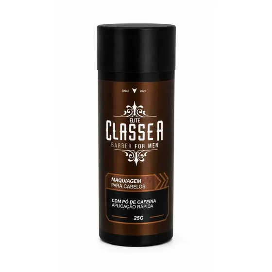 Maquiagem Para Cabelos Classe A Barber For Men Castanho Escuro 25g