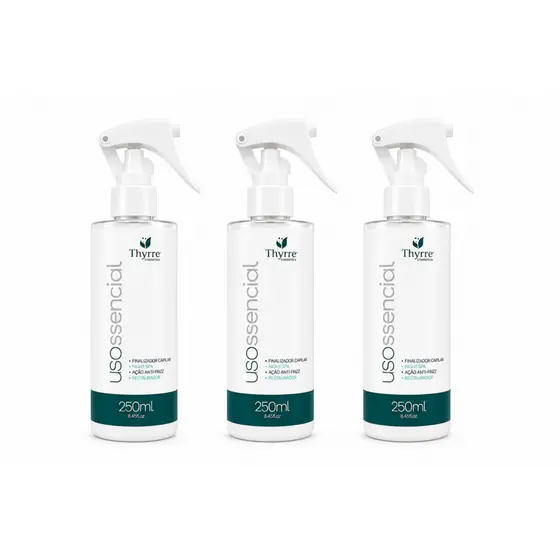 KIT 3x USO ESSENCIAL THYRRE 250ml ALTA PERFORMANCE 3un