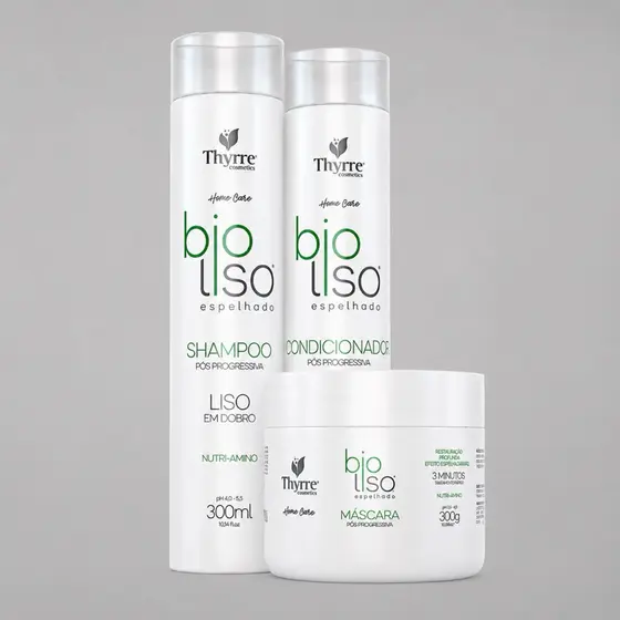KIT PÓS ALISAMENTO THYRRE SHAMPOO 300ml CONDICIONADOR 300ml,MÁSCARA 300g 3un