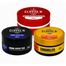 KIT 3 PASTAS MODELADORA CLASSE A 80g 1un TEIA 1un CERA 1un INCOLOR. ALTA PERFORMANCE