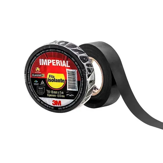 Fita Isolante 3M - 10 Metros 20 Metros e 5 Metros - Imperial 3M 18mm