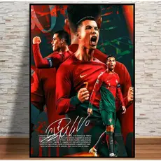 Quadro decorativo grande 1 peça 90x70 jogador ídolo Cr7 Cristiano Ronaldo envio rápido