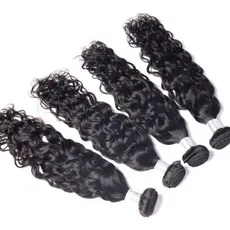 Cabelo Humano Natural Mega Hair Cacheado Na Tela 65cm - 150g