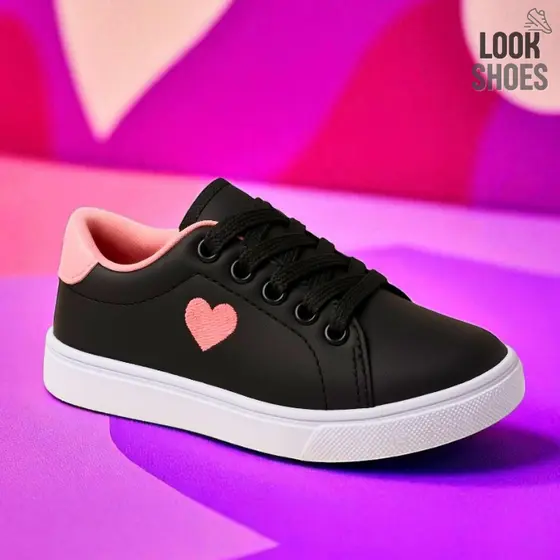 Tênis Feminino Infantil Look Shoes Casual Menina Versátil Confortável Promoção