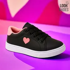 Tênis Feminino Infantil Look Shoes Casual Menina Versátil Confortável Promoção