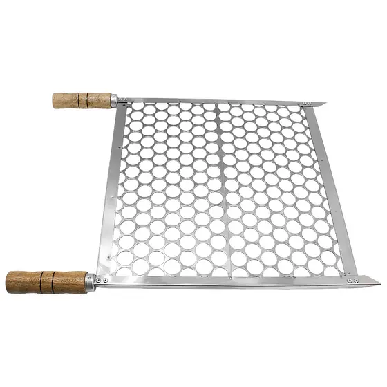Grelha Moeda Churrasco Inox Chapa Grossa