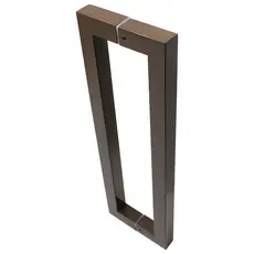 Puxador Inox U Porta Madeira Vidro Polido