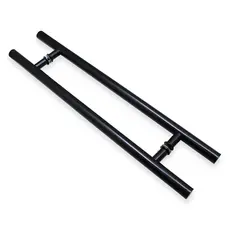 Puxador Tubular Redondo  Aluminio Porta Vidro