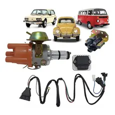Kit Ignição Eletrônica Sensor Hall Bobina Fusca Kombi