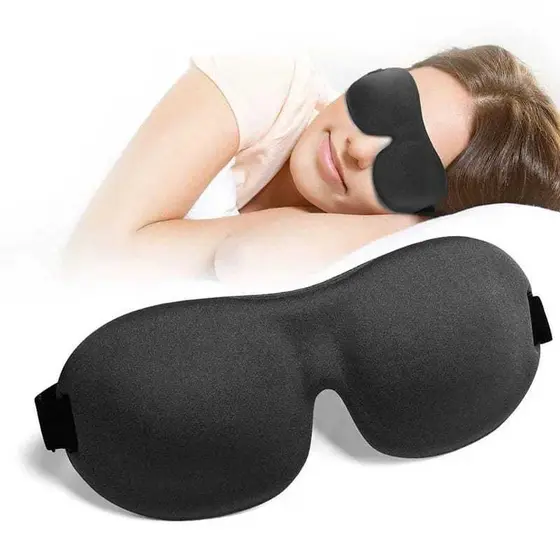 Máscara de dormir para homens e mulheres, algodão,tampa do olho, proteção ocular, para viagens e cuidados de saúde MT208