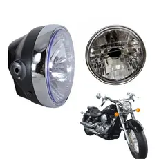 Farol Completo TITAN KS/ES/FAN 125 2000/2009 Aro Cromado Aço Ideal