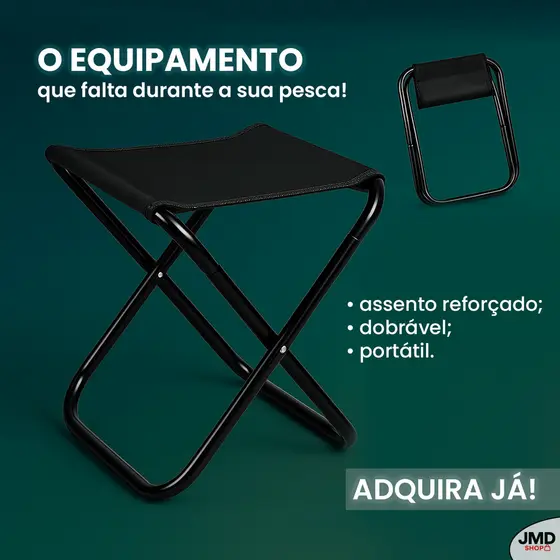 Banqueta Acampamento Pesca Mini Portátil Para Acampamento Mini Banco Dobrável