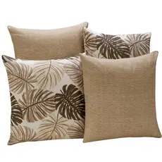 Kit com 4 Capas de Almofadas Decorativas Gorgurinho com Zíper