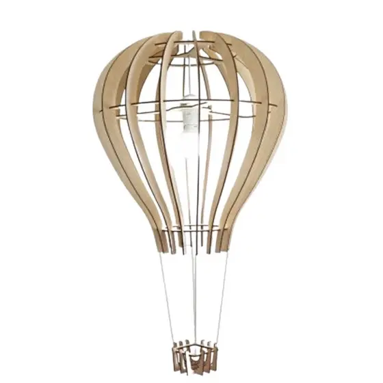 Luminária Teto tipo Pendente BALÃO MDF - Completa