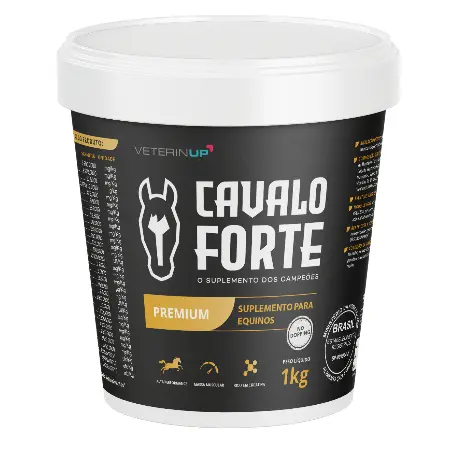 Cavalo Forte Premium 1kg - Suplemento para Equinos com Creatina, Vitaminas, Minerais e Aminoácidos