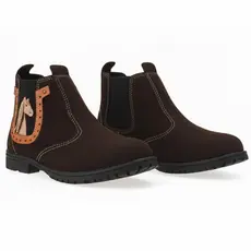 Bota Jeca  Infantil Coturno Cavalo Ferradura Country Rodeio