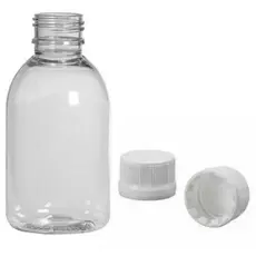 Frasco Pet Cristal 100ml 10 Unidades com Tampa Lacre com Vedante