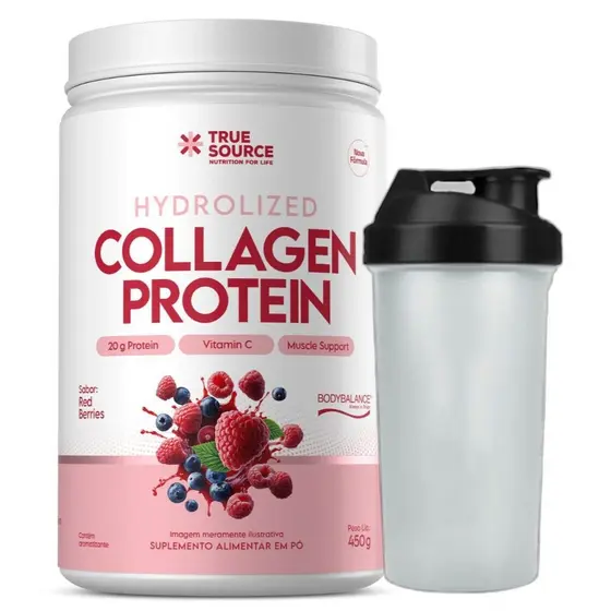 Collagen Protein Red Berries 450g Coqueteleira - True Source