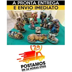 Presépio de Natal GRANDE, Gesso Resinado 14 Peças Completo, Alta Qualidade - ENVIO IMEDIATO