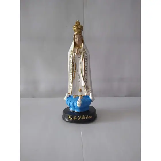 Imagem Nossa senhora Fatima 15 cm - com pintura viva