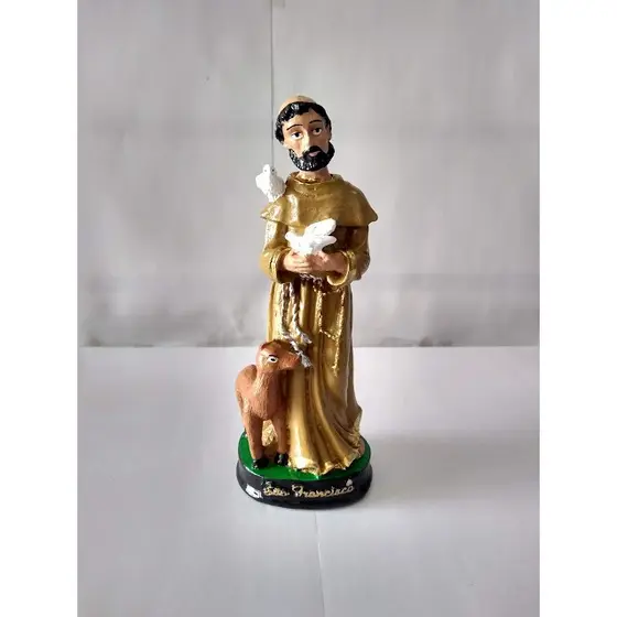 Santo Francisco de Assis 15 cm Entrega Imediata preço de fabrica