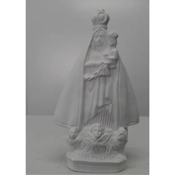 Nossa Senhora de Nazaré Gesso Cru 20 cm