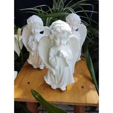 Anjos , de 01 a 4 - Anjos - Gesso Resinado 19 cm para mesas Batizados , casamentos, decoração