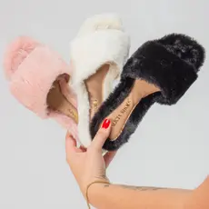 Pantufa Feminina adulta Chinelo Slide Feminino Aberta promoção ultimos pares