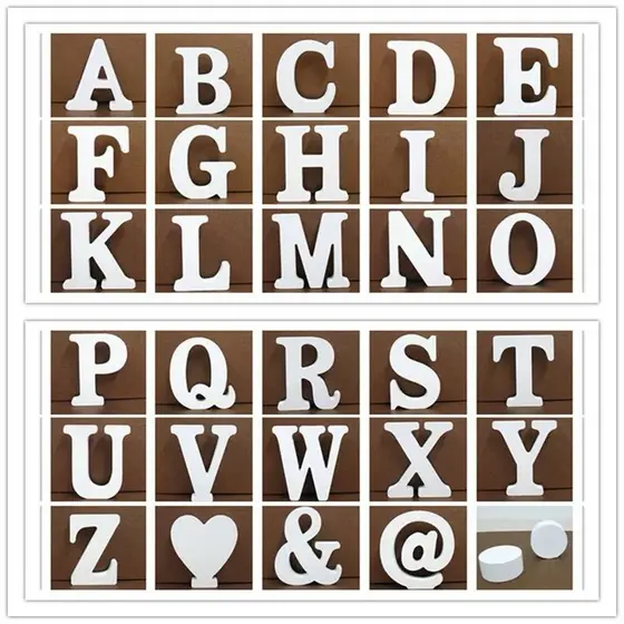 Letras de MDF Branca De 11 cm - Decoração Criativa para Eventos