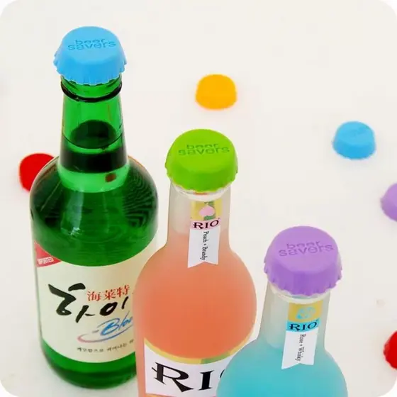 Tampa De Silicone Kit Com Para Garrafas De Vinho ,Cerveja E Refrigerante