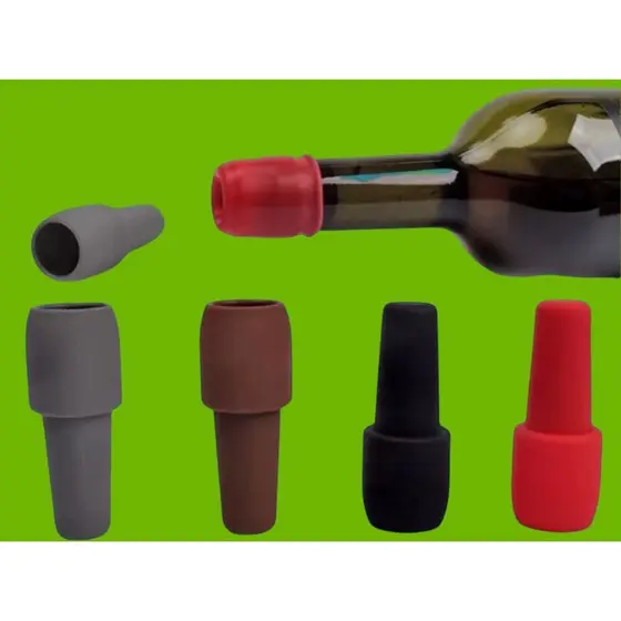Tampa Rolha De Silicone Para Garrafas De Vinho Reutilizável Lavável CK7448