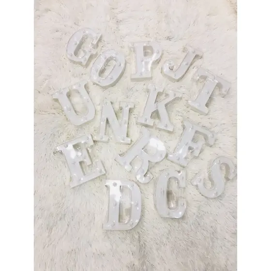 Míni Letra Luminária Decorativo De Pilha AAA De Led 16cm 1084-2