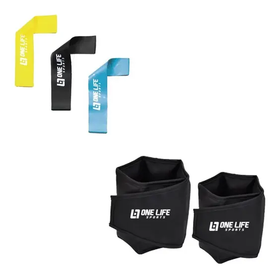 Kit Mini Band + Par De Caneleira 5 Kg