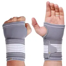 Munhequeira Ortopédica de Compressão Ajustável para Tendinite, Treino e Suporte de Pulso kit