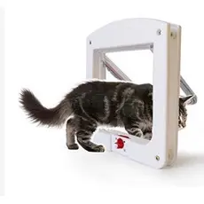 Passagem Porta Pet Portinha Para Gato e Cão com 4 Funções
