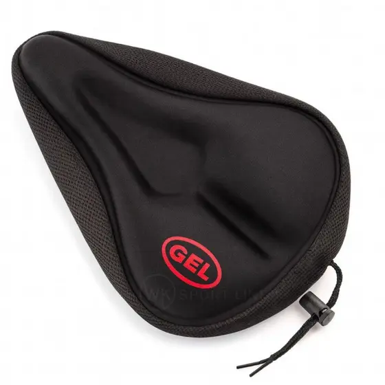 Capa de Banco Selim em Gel para Bicicleta  Almofada Conforto com Forro Antiderrapante Ajustável