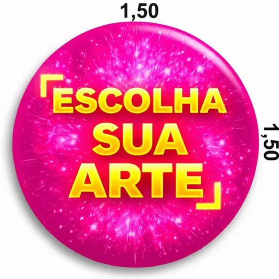 Painel redondo PERSONALIZADO em tecido  1,50 x 1,50 Personalizado Sua Arte PRONTA