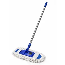 Mop Esfregão Microfibra 45x15cm com Cabo Alumínio Extensível 120cm Rodo Limpeza - Rodo Completo