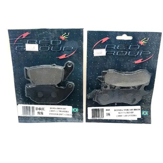 Kit Pastilha Dianteira + Pastilha Traseira Bros 160 2018 A 2024