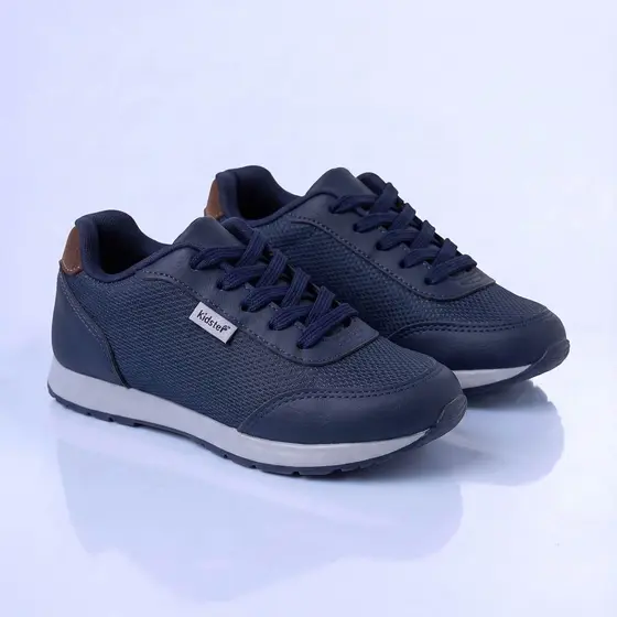 Kidstep Tenis Escolar Infantil Masculino Jogging Marinho 20 ao 36