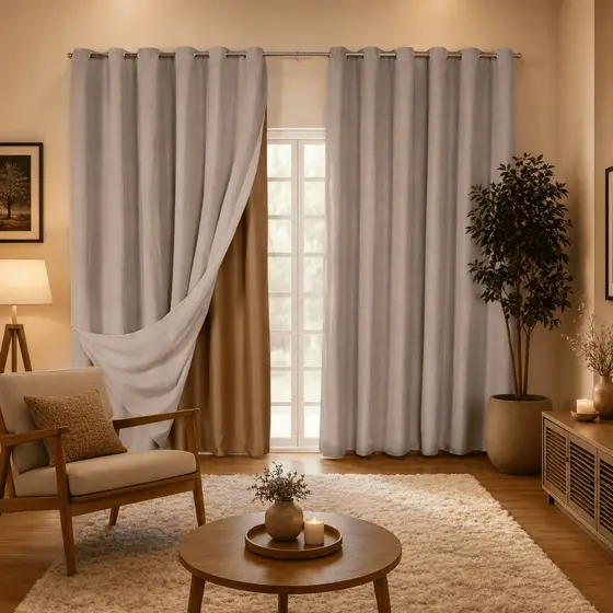 Cortina Blackout Com Linho 2,00 x 1,40 m Corta Luz para Sala e Quarto