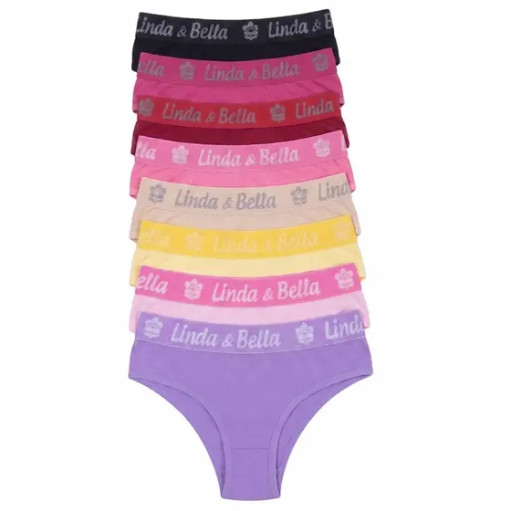 Kit 5 e 3 Calcinha de Cós Alto Cotton 100% Algodão - Tanga Conforto Elástico Reforçado Respirável Linda e Bella