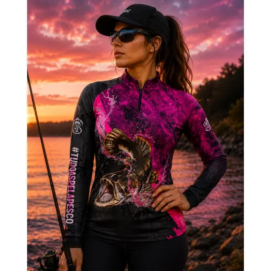Camisa Camiseta De Pesca Prot Uv50+ Dry Fit Superking Sk-45