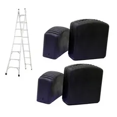 Sapata Pé De Borracha Antiderrapante Para Escada Alumínio 65x22mm (4 Pçs)