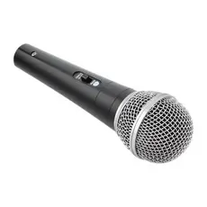 Microfone Fio Dinâmico Profissional Metal Cabo 5 Metros