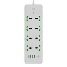 Filtros De Linha Regua Extensão Bivolt 8 Tomadas 6 Usb 3000w