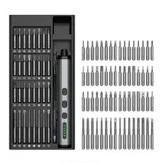 Kit Chave Elétrica Multifunção 68 em 1 Para Manutenção Torx Fenda